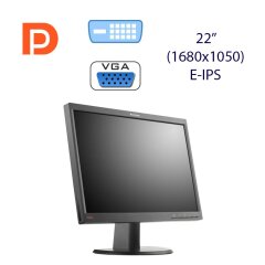 Монитор Lenovo ThinkVision LT2252p Wide / 22" (1680x1050) E-IPS / 1x DP, 1x DVI, 1x VGA, 1x Audio Port Combo