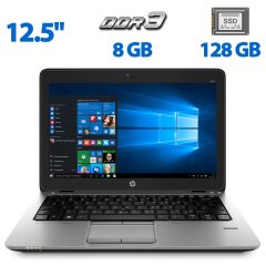 Нетбук HP EliteBook 820 G2 / 12.5" (1366x768) TN / Intel Core i5-5300U (2 (4) ядра по 2.3 - 2.9 GHz) / 8 GB DDR3 / 128 GB SSD / Intel HD Graphics 5500 / WebCam / VGA