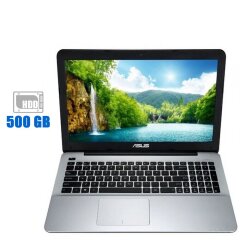 Ноутбук Asus X555L / 15.6" (1366x768) TN / Intel Core i3-5010U (2 (4) ядра по 2.1 GHz) / 4 GB DDR3 / 500 GB HDD / Intel HD Graphics 5500 / WebCam