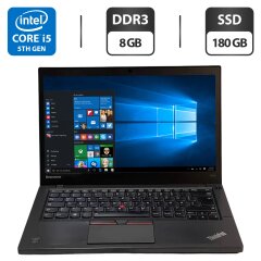 Ноутбук Б-класс Lenovo ThinkPad T450s / 14" (1600x900) TN / Intel Core i5-5300U (2 (4) ядра по 2.3 - 2.9 GHz) / 8 GB DDR3 / 180 GB SSD / Intel HD Graphics 5500 / WebCam