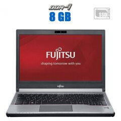 Ноутбук Fujitsu Lifebook E736 / 13.3" (1366x768) TN / Intel Core i3-6100U (2 (4) ядра по 2.3 GHz) / 8 GB DDR4 / 240 GB SSD / Intel HD Graphics 520 / WebCam / Windows 10 Pro