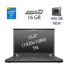 Рабочая станция Lenovo ThinkPad W530 / 15.6" (1920x1080) TN / Intel Core i7-3840QM (4 (8) ядра по 2.8 - 3.8 GHz) / 16 GB DDR3 / 400 GB SSD NEW / nVidia Quadro K2000M, 2 GB DDR3, 128-bit / USB 3.0