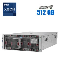 Сервер HP ProLiant DL580 Gen9 4U&nbsp;Rack / 4x Intel Xeon Processor E7-8891 v4 (10 (20) ядер по 2.8 - 3.5 GHz) / 512 GB DDR4 / Без HDD / Matrox G200 Graphics / 4x 1500W 