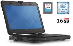 Защищенный ноутбук Dell Latitude 5414 Rugged / 14" (1920x1080) IPS Touch / Intel Core i5-6300U (2 (4) ядра по 2.4 - 3.0 GHz) / 16 GB DDR4 / 256 GB SSD NEW / Intel HD Graphics 520 / WebCam / HDMI / 4G LTE