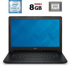 Ноутбук Б-класс Dell Latitude 3470 / 14" (1366x768) TN / Intel Core i5-6200U (2 (4) ядра по 2.3 - 2.8 GHz) / 8 GB DDR3 / 240 GB SSD / Intel HD Graphics 520 / WebCam / HDMI / Windows 10