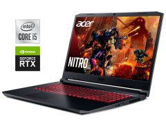 Игровой ноутбук Б-класс Acer Nitro 5 AN517-52 / 17.3" (1920x1080) IPS / Intel Core i5-10300H (4 (8) ядра по 2.5 - 4.5 GHz) / 16 GB DDR4 / 512 GB SSD M.2 / nVidia GeForce RTX 3060, 6 GB GDDR6, 192-bit / WebCam / Win 11 Home