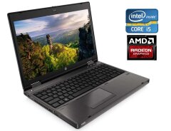 Ігровий ноутбук HP ProBook 6570b / 15.6" (1366x768) TN / Intel Core i5-3320M (2 (4) ядра по 2.6 - 3.3 GHz) / 8 GB DDR3 / 128 GB SSD / AMD Radeon HD 7670M, 1 GB DDR3, 128-bit / WebCam / Win 10