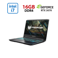 Игровой ноутбук Acer Predator Helios 300 PH315-53-720R / 15.6" (1920x1080) IPS / Intel Core i7-10750H (6 (12) ядер по 2.6 - 4.8 GHz) / 16 GB DDR4 / 960 GB SSD / nVidia GeForce RTX 3070, 8 GB GDDR6, 256-bit / WebCam