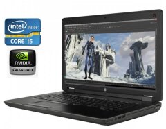 Мобильная рабочая станция HP ZBook 17 G2 / 17.3" (1920x1080) TN / Intel Core i5-4330M (2 (4) ядра по 2.8 - 3.5 GHz) / 8 GB DDR3 / 256 GB SSD / nVidia Quadro K3100M, 4 GB GDDR5, 256-bit / WebCam / DVD-ROM