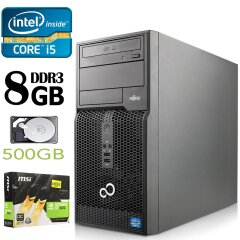 Fujitsu p510 / Intel Core i5-2500 (4 ядра по 3.3-3.7GHz) / 8GB DDR3 / 500GB HDD / nVidia GeForce GT 1030 2GB GDDR5   
