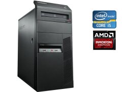 Игровой ПК Lenovo ThinkCentre M82 Tower / Intel Core i5-3570 (4 ядра по 3.4 - 3.8 GHz) / 8 GB DDR3 / 500 GB HDD / AMD Radeon HD 7350, 1 GB GDDR3, 64-bit / DVD-ROM