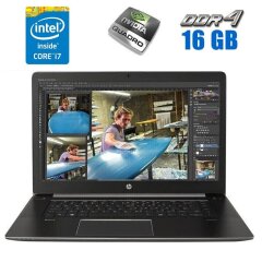 Мобильная рабочая станция HP ZBook Studio G3 / 15.6" (1920x1080) IPS / Intel Core i7-6700HQ (4 (8) ядра по 2.6 - 3.5 GHz) / 16 GB DDR4 / 240 GB SSD / nVidia Quadro M1000M, 4 GB GDDR5, 128-bit / WebCam