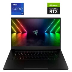 Игровой ноутбук Razer Blade 15 RZ09-0421 / 15.6" (2560x1440) OLED / Intel Core i9-12900H (14 (20) ядер по 2.5 - 5.0 GHz) / 16 GB DDR5 / 1000 GB SSD NVMe / nVidia GeForce RTX 3070 Ti, 8 GB GDDR6, 256-bit / WebCam