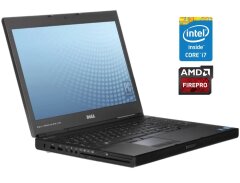 Мобильная рабочая станция Dell Precision M4700 / 15.6" (1920x1080) TN / Intel Core i7-3820QM (4 (8) ядра по 2.7 - 3.7 GHz) / 16 GB DDR3 / 256 GB SSD / AMD FirePro M4000, 1 GB GDDR5, 128-bit / DVD-ROM / WebCam / Win 10 Pro