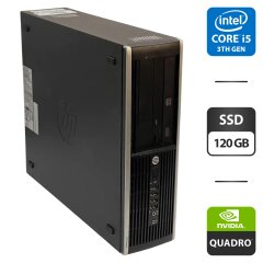 Комп'ютер HP Compaq Elite 8300 SFF / Intel Core i5-3470 (4 ядра по 3.2 - 3.6 GHz) / 8 GB DDR3 / 120 GB SSD / nVidia NVS 310, 512 MB GDDR3, 64-bit + Нові клавіатура та мишка