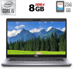 Ультрабук Б-клас Dell Latitude 5410 / 14" (1920x1080) IPS / Intel Core i5-10310U (4 (8) ядра по 1.7 - 4.4 GHz) / 8 GB DDR4 / 256 GB SSD / Intel UHD Graphics / WebCam / Windows 10 ліцензія