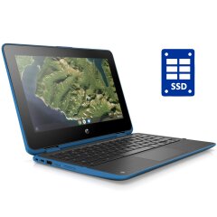 Ультрабук-трансформер HP Chromebook x360 11 G2 EE / 11.6" (1366x768) IPS Touch / Intel Celeron N4100 (4 ядра по 1.1 - 2.4 GHz) / 8 GB DDR4 / 64 GB eMMC / Intel UHD Graphics 600 / WebCam / ChromeOS