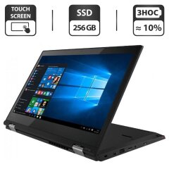 Ноутбук-трансформер Lenovo ThinkPad L380 Yoga / 13.3" (1920x1080) IPS Touch / Intel Core i5-8350U (4 (8) ядра по 1.7 - 3.6 GHz) / 8 GB DDR4 / 256 GB SSD M.2 / Intel UHD Graphics 620 / WebCam / USB 3.1 / HDMI