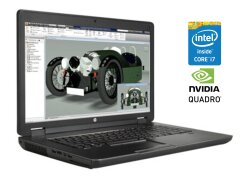 Мобильная рабочая станция Б-класс HP ZBook 17 G2 / 17.3" (1920x1080) TN / Intel Core i7-4710MQ (4 (8) ядра по 2.5 - 3.5 GHz) / 16 GB DDR3 / 256 GB SSD / nVidia Quadro K3100M, 4 GB GDDR5, 256-bit / WebCam / DVD-ROM / Win 10 Pro