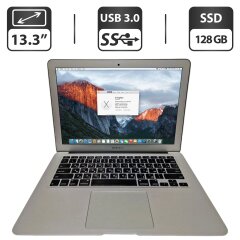 Ультрабук Apple MacBook Air 13 A1466 2015 / 13.3" (1440x900) TN / Intel Core i5-5250U (2 (4) ядра по 1.6 - 2.7 GHz) / 4 GB DDR3 / 128 GB SSD / Intel HD Graphics 6000 / WebCam