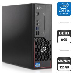 Комп'ютер Fujitsu Esprimo C720 SFF / Intel Core i5-4570 (4 ядра по 3.2 - 3.6 GHz) / 8 GB DDR3 / 120 GB SSD / Intel HD Graphics 4600 / DVI