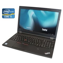 Ноутбук Б-класс Lenovo ThinkPad L570 / 15.6" (1920x1080) TN / Intel Core i5-7200U (2 (4) ядра по 2.5 - 3.1 GHz) / 8 GB DDR4 / 128 GB SSD / Intel HD Graphics 620 / WebCam / DVD-ROM / Win 10 Pro
