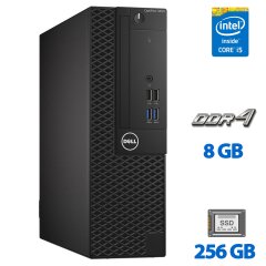 Компьютер Dell OptiPlex 3050 SFF / Intel Core i5-6500 (4 ядра по 3.2 - 3.6 GHz) / 8 GB DDR4 / 256 GB SSD NEW / Intel HD Graphics 530 / HDMI / Windows 11 Pro