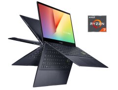Ультрабук-трансформер Б-класс Asus VivoBook Flip 14 TM420UA / 14" (1920x1080) IPS Touch / AMD Ryzen 7 5700U (8 (16) ядер по 1.8 - 4.3 GHz) / 8 GB DDR4 / 256 GB SSD NVMe / AMD Radeon Vega Graphics / WebCam