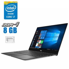 Ультрабук Dell XPS 13 9370 / 13.3" (1920x1080) IPS / Intel Core i7-8550U (4 (8) ядра по 1.8 - 4.0 GHz) / 16 GB DDR4 / 240 GB SSD /  Intel UHD Graphics 620 / WebCam