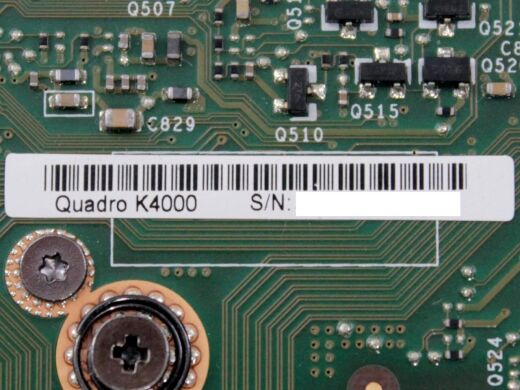 Дискретная видеокарта nVidia Quadro K4000, 3 GB GDDR5, 192-bit / DVI, DisplayPort