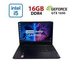 Ігровий ноутбук Б-клас Lenovo Gaming 3 15IMH05 / 15.6" (1920x1080) IPS / Intel Core i5-10300H (4 (8) ядра по 2.5 - 4.5 GHz) / 16 GB DDR4 / 256 GB SSD / nVidia GeForce GTX 1650, 4 GB GDDR6, 128-bit / WebCam