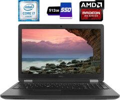 Игровой ноутбук Dell Precision 3510 / 15.6" (1920x1080) IPS / Intel Core i7-6820HQ (4 (8) ядра по 2.7 - 3.6 GHz) / 16 GB DDR4 / 512 GB SSD / AMD Radeon R9 M360, 2 GB GDDR5, 128-bit / WebCam / HDMI