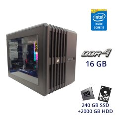 Игровой ПК Custom Gaming PC / Intel Core i5-6600K (4 ядра по 3.5 - 3.9 GHz) / 16 GB DDR4 / 240 GB SSD+2000 GB HDD / nVidia GeForce GTX 980 Ti, 6 GB GDDR5, 384-bit / 750W