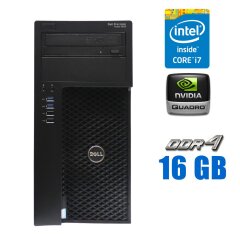 Ігровий ПК Dell Precision 3620 Tower / Intel Core i7-6700 (4 (8) ядра по 3.4 - 4.0 GHz) / 16 GB DDR4 / 256 GB SSD / nVidia Quadro K620, 2 GB DDR3, 64-bit