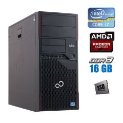 Игровой ПК Fujitsu Esprimo P710 E85+ Tower / Intel Core i7-2600 (4 (8) ядра по 3.4 - 3.8 GHz) / 16 GB DDR3 / 480 GB SSD NEW / AMD Radeon R5 430, 2 GB GDDR5, 64-bit 