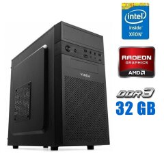 Ігровий ПК Vinga CS112B Tower / Intel Xeon E3-1240 v3 (4 (8) ядра по 3.4 - 3.8 GHz) (аналог i7-4770) / 32 GB DDR3 / 256 GB SSD / AMD Radeon R9 350, 2 GB GDDR5, 128-bit