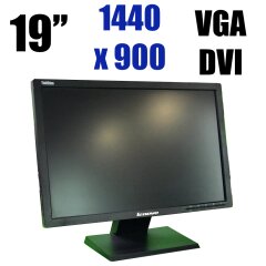 Lenovo ThinkVision LT1953 wide / 19" (1440х900) TN+film / VGA, DVI
