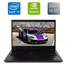 Мобильная рабочая станция Lenovo ThinkPad P43s / 14" (1920x1080) IPS / Intel Core i7-8665U (4 (8) ядра по 1.9 - 4.8 GHz) / 16 GB DDR4 / 480 GB SSD / nVidia Quadro P520, 2 GB GDDR5, 64-bit / WebCam / Windows 10