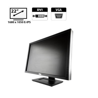 Монитор Dell 2209WA / 22" (1680x1050) E-IPS / 1x DVI, 1x VGA, 1x USB Hub