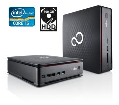 Неттоп Fujitsu Esprimo Q910 USFF / Intel Core i5-3470T (2 (4) ядра по 2.9 - 3.6 GHz) / 4 GB DDR3 / 500 GB HDD / Intel HD Graphics 2500 / DVI / DisplayPort