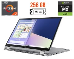 Ноутбук-трансформер Asus ZenBook Flip 15 UX562UG / 15.6" (1920x1080) IPS Touch / AMD Ryzen 7 5700U (8 (16) ядер по 1.8 - 4.3 GHz) / 8 GB DDR4 / 256 GB SSD M.2 / nVidia GeForce MX450, 2 GB GDDR6, 64-bit / WebCam / USB 3.2 / HDMI