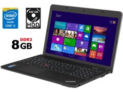 Ноутбук Lenovo ThinkPad E540 / 15.6" (1366x768) TN / Intel Core i3-4000M (2 (4) ядра по 2.4 GHz) / 8 GB DDR3 / 500 GB HDD / Intel HD Graphics 4600 / WebCam / Fingerprint / HDMI