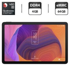 Новый планшет TCL Tab Pro 9198S / 10.4" (2000x1200) IPS / Qualcomm Snapdragon 480 (8 ядер по 1.8 - 2.0) / 4 GB DDR4 / 64 GB eMMC / Qualcomm Adreno 619 / WebCam / Android / 5G
