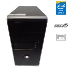 Системний блок ASRock Tower / Intel Core i3-2120 (2 (4) ядра по 3.3 GHz) / 4 GB DDR3 / 320 GB HDD / Intel HD Graphics 2000 / 400W 
