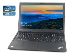 Ультрабук Б-класс Lenovo ThinkPad L590 / 15.6" (1366x768) TN / Intel Core i5-8365U (4 (8) ядра по 1.6 - 4.1 GHz) / 8 GB DDR4 / 256 GB SSD / Intel UHD Graphics 620 / WebCam / Win 10 Pro