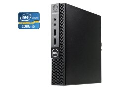 Неттоп Dell OptiPlex 3050 USFF / Intel Core i5-6500T (4 ядра по 2.5 - 3.1 GHz) / 8 GB DDR4 / 240 GB SSD / Intel HD Graphics 530 / 65W + USB-флешка