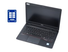 Нетбук Б-класс Fujitsu Lifebook U727 / 12.5" (1366x768) TN / Intel Core i3-7100U (2 (4) ядра по 2.4 GHz) / 8 GB DDR4 / 128 GB SSD M.2 / Intel HD Graphics 620 / WebCam / Win 10 Pro