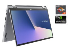 Игровой ультрабук-трансформер Asus ZenBook Flip 15 Q507I / 15.6" (1920x1080) IPS Touch / AMD Ryzen 7 4700U (8 ядра по 2.0 - 4.1 GHz) / 8 GB DDR4 / 256 GB SSD / nVidia GeForce MX350, 2 GB GDDR5, 64-bit / WebCam