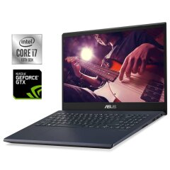 Игровой ультрабук Asus VivoBook 15 K571LI-PB71 / 15" (1920x1080) IPS / Intel Core i7-10750H (6 (12) ядер по 2.6 - 5.0 GHz) / 16 GB DDR4 / 256 GB SSD + 1000 GB HDD / nVidia GeForce GTX 1650 Ti, 4 GB GDDR6, 128-bit / WebCam / Win 11 Home