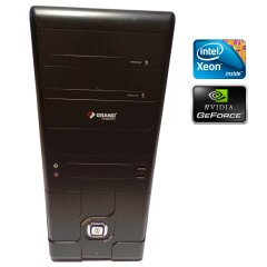 ПК Б-класс Grand Tower / Intel Xeon E5440 (4 ядра по 2.833 GHz) / 8 GB DDR3 / 120 GB SSD + 200 GB HDD / nVidia GeForce 8400 GS, 256 MB DDR2, 64-bit / 350W / Win 10